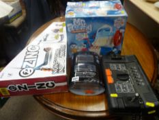 Interstate 1110 television game console, Mr Frosty Ice Cream Factory, an Inline scooter and a remote