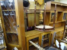 Parcel of three modern dining room items comprising corner cupboard, display cabinet and compact