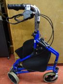 Blue mobility walker