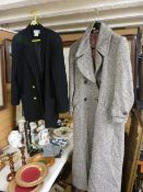Vintage Laura Ashley coat and a black blazer type jacket