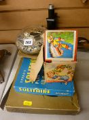 Parcel of vintage games, Vitoscope etc