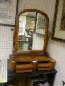 Victorian mahogany swing dressing table mirror