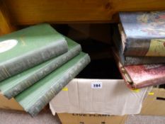 One large and five small boxes of vintage and later books