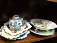 Quantity of decorative plates and tableware