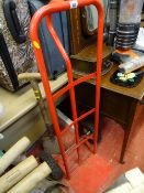 Orange/red sack truck