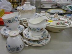 Colclough bone china part tea service and an Indian Tree lidded tureen