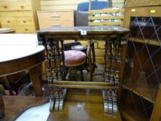 Nest of three pie crust top tables