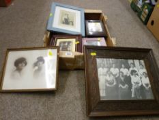 Box of historical photographs, prints etc