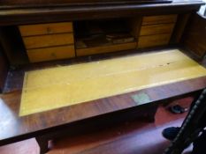 Regency mahogany secretaire chest