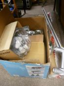 Quantity of light fittings and support bars