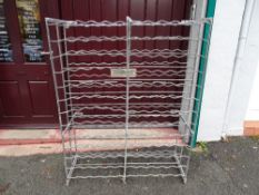 Large metal wine rack