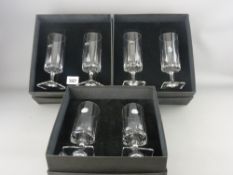 Three boxed pairs of Rosenthal Studio Line drinking glasses