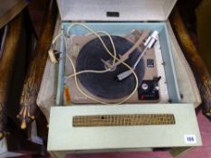Dansette vintage record player with Garrard turntable