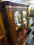 Vintage twin door wardrobe with base drawers and a serpentine front dressing table