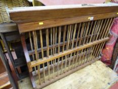 Vintage pine plate rack