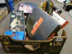 Box of vintage and other board games etc