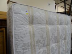 Double divan bed base and mattress (5ft)