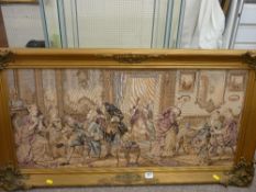 Framed vintage style tapestry