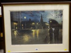 ROB PIERCY limited edition (261/500) print - titled 'Tremadog' and one other depicting the Marine