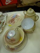 Oriental eggshell china part teaset