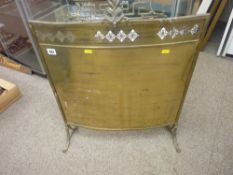 Vintage brass fireguard