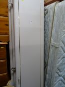 Flatpacked white melamine triple door wardrobe