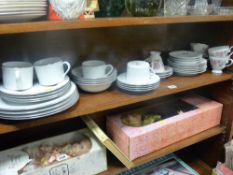 Quantity of Royal Worcester 'Classic Platinum' tableware and a vintage floral decorated part teaset