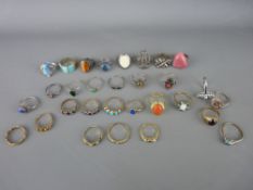 Good selection of nine carat gold and other dress rings
