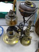 Quantity of vintage lamps for spares or repair
