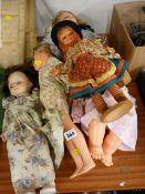 Collection of mid Century and other toy dolls