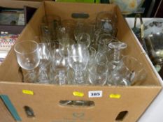 Box of drinking glassware