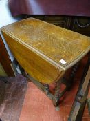 Small barley twist gate leg table