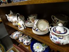 Masons Mandalay - twenty four pieces of breakfastware including teapot and twin handled sugar basin