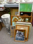 Mixed quantity of mainly framed pictures and prints and an unframed quantity of posters and maps