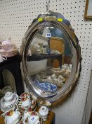 Oval uninscribed electroplated Walker & Hall tray