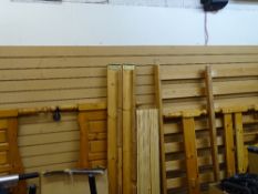 4ft 6ins double pine bed frame and a 5ft pine bed frame with storage drawers (flatpacked)