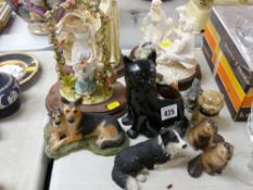 Collection of Leonardo and animal figurines etc