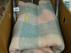 Woollen car blanket/throw