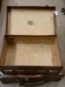 Two small vintage gent's suitcases