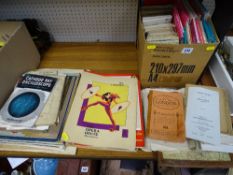 Parcel of Ordnance Survey maps and a parcel of theatrical programmes and other memorabilia
