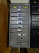 Grey Matthews Office Furniture ten drawer metal filing cabinet