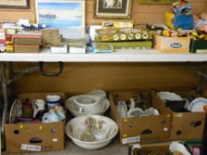 Very large parcel of mixed porcelain, china, glassware etc