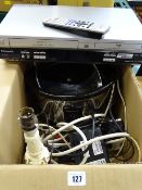 Panasonic DVD/VHS player, Morphy Richards slow cooker etc E/T
