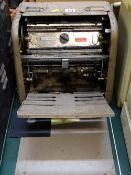 Old desktop printing press