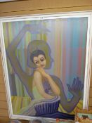 TED DUMMETT RCA oil on board - titled 'Study for the Ballerina', signed with title verso, dated 1979