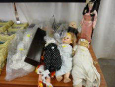 Two mid Century black baby dolls and a quantity of others, various compositions and dates