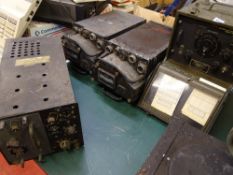 Four items of military or similar radio equipment