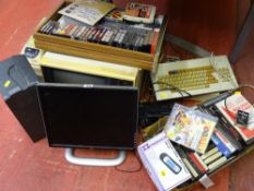 Large parcel of vintage and other computer equipment, software and a Liebert Power Surge 700 etc