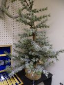 Small 'snow' covered Christmas tree