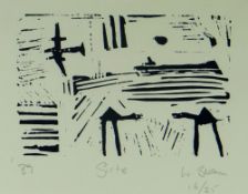 WILLIAM BROWN (1953-2008) print (16/25) - entitled 'Sirte', signed & dated 1989, 15 x 19cms